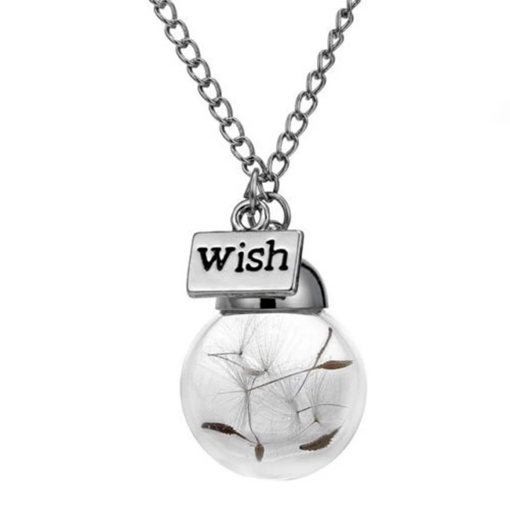 Wish Glass Pendant Necklace